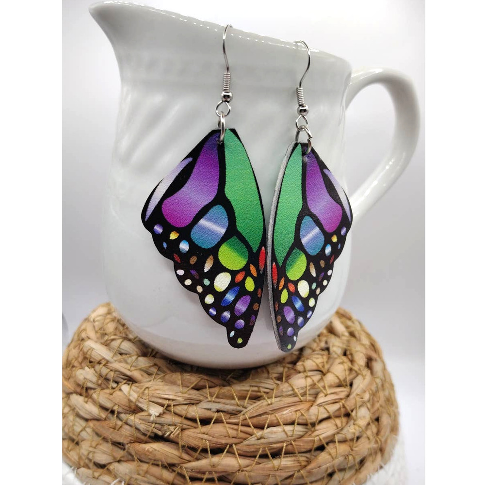Butterfly Wings Boho Colorful Dangle Earrings